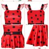Mikovivi LLadybug Costume Set, 7pcs 100 Days of School Ladybug Costume Accessories Ladybug Halloween Costume Ladybug Dress Costume