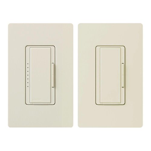 Lutron Maestro LED+ Dimmer Switch Kit for Dimmable LED, Halogen and Incandescent Bulbs, 150W/3-Way or Multi-Location, MACL-153M-RHW-LA, Light Almond