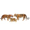 Gemini&Genius Tiger Figurine Toys, Safari Animal Action Figures, 3 Pcs Wildlife Animal Toys-3-6 Inches Length-Great for Kids Gift, Party Favors, Treasure Box Prizes, Goodie Bag Fillers or Cake Toppers