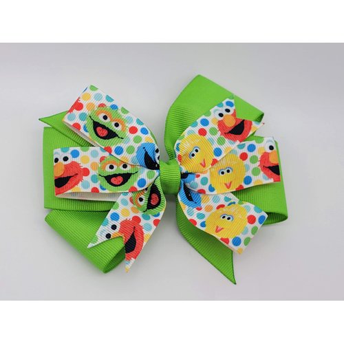 Monsters and Polka-dots Hair Bow