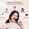 HWWR Karaoke Machine for Kids Adults, Mini Karaoke Machine with 2 Wireless Microphones & LED Lights for Home Party, Bluetooth Speaker Toys for Kids, Christmas Birthday Gifts for Girls Boys Ages 3-12+