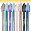 Daeuwiutr Green Eyeshadow Stick, Highlighter Eye Liner,Eye Brightener Stick, Shimmer Creamy Eyeshadow, Waterproof Eyeshadow Pencil Long Lasting Eye Shadow Makeup. #2 green shimmer