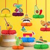 Fiesta Party Decorations - Authentic Mexican Themed Honeycomb Centerpiece for Cinco De Mayo, Taco Parties, Birthdays & Day of the Dead Celebrations