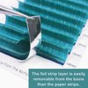 CoMango Colored Lash Extensions C Curl 8-14mm Mixed Lash Tray Easy Fan Volume Lashes Dark Turquoise Colored Eyelash Extensions Volume Lash Extensions Self Fanning Eyelash Extensions