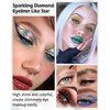 Liquid Glitter Eyeliner, Metallic Shimmer Liquid Eyeshadow, High Pigmented Green Colored Chameleon Diamond Eye Liner, Long Lasting Waterproof Smudge-proof Sparkly High Shine Eye Makeup for Women-11