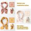 3Pcs Boho Silk Scarf for Women Hair Bandana Satin Head Scarf Retro Silk Bandanas Hair Scarf Hair Wrap for Women Girls