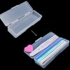 Lokyango 4 Pieces Plastic Storage Personal Box for Nail, Nail Implement Storage Box Organizer Case Manicure Tool Box for Nail Pedicure Supply Tools (clear)