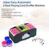 Jobar Easy Automatic 2 Deck Playing Card Shuffler Machine
