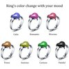 Hicarer 16 Pieces Adjustable Mood Rings Mixed Color Heart Shape Changing Mood Rings for Girls Boys Kids Emotion Feeling Finger Rings Costume Props Halloween Birthday Party Favors Goodie Bag Fillers
