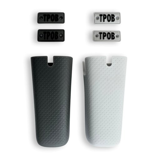 TPOB Play Replacement Grey/White Grips for Barber Hair Clippers for Men