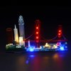 BRIKSMAX Led Lighting Kit for San Francisco Skyline Set-Compatible with Lego 21043 Building Blocks Model- Not Include The Lego Set
