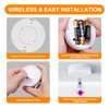 HFCDL Small Spotlight Battery Operated Accent Light with Remote, RGB LED Wireless Little Spot Light Rotatable with Dimmer & Timer for Artwork Painting