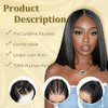 GUDOZO 9x6 Bob Wig Human Hair Glueless Wigs Human Hair Pre Plucked Pre Cut HD Lace Front Glueless Wigs Human Hair 200% Density Short Straight Bob Wigs for Black Women 12 inch