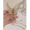 Fashion FitoorHair Accessories 1 Pc Hair Clips For Women Stone Accessories For Girls Hair Accessories For Women Wedding Claw Clip Butterfly Hair Clip Hair Clutcher Metal Hair Clips Pearl Hair Clip