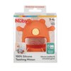 Nuby Silicone Wrist Teething Mitten - Baby Teether Ring - 3+ Months - Coral Bear