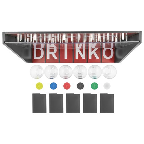 Fairly Odd Novelties DRINKO Drinking Game - Social Shot Glass Party Fun for Groups & Couples - Multicolor, Glass Shots, Durable Board with Metal Pegs - The Ultimate Party Starter!