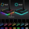 TEEDOR Headphone Stand, RGB Gaming Headset Holder with 2 USB Charger Ports & 10 Lighting Modes for Desktop PC Game Earphone Accessories
