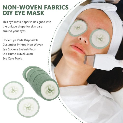 100pcs Spa Cooling Eye Pads Moisturizing Eye Masks Eye Sheet Non Woven Eye Care Patches for Skincare Spa Wrap Moisture Retention
