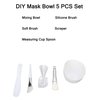 Face Mask Mixing Bowl Set,DIY Silicone Brush Mixing Bowl Spatula Set Face Mask Maker,Face Mask Bowl and Brush Set for Home