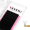 VEYES INC Cashmere Smart Fan Lash Extensions 0.03 0.05 0.07 C/CC/D Curl 8-20mm Mixed & Single Length, Super Matte Black Volume Lashes, Professional Supplies for Lash Techs (0.05 D 8-16mm)