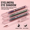 AVIERLL Chameleon Eyeliner 6-Colors Long Lasting Waterproof Very Fine Stick Brush Green Eyeliner Orchid Liquid Eyeshadow Halloween Makeup(Color_02# 1PCS)