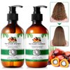 Batana Oil Shampoo and Conditioner Set - Thickening Hair Products for Women and Men with Raw Organic Batana Oil for Hair Growth - Paraben and Silicone Free, 2 x10.56 Fl Oz