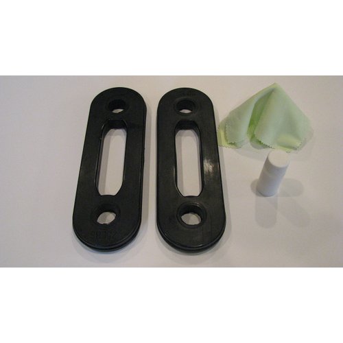 Pair of 25LB Aftermarket (Non-OEM) Resistance Bands for Soloflex Muscle Machine + 303 Aerospace Protectant Sample and Microfiber Cleaning Cloths