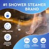 Cleverfy Shower Steamers Aromatherapy - Compact Pack of 6 Variety Shower Bombs with Essential Oils. Self Care Birthday Gifts for Women and Valentines Day Gifts for Her and Him. Blue Set