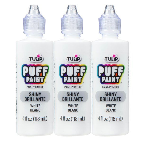 Tulip Dimensional Fabric Paint Slick White 4 Fl Oz (Pack of 3)1