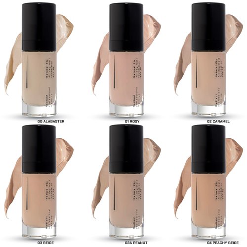 Radiant Professional Natural Fix All Day Matte Cream Foundation - Long Wear High Coverage Face Makeup Foundation With SPF 15 - Oil Free Matte Finish - For All Skin Types-1.01 oz. (03 Beige)