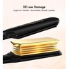Flat Iron Hair Straightener by Terviiix - Ceramic & Tourmaline for Smooth, One-Swipe Results, Salon-Grade Wide 1-3/4 Inch Straightening Iron Gently Straightens Thick, Curly, Black & Natural Hair