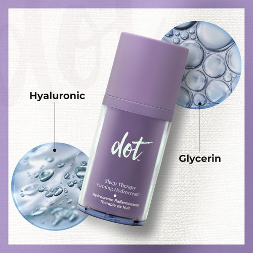 dot Sleep Therapy Firming Hydrocream – Anti Aging, Anti-Wrinkle Facial Night Cream With Retinol - Moisturizing, Lifting & Recovery – Non Oily - Menopause Skincare - For All Skin Types - 1.7 oz