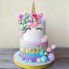 38 PCS Unicorn Cake Topper, Unicorn Flower Cake Decorations with Flowers Balls Stars Unicorn Happy Birthday Cake Decorations for Boys Girls Kids Birthday Party Baby Shower Supplies (Flower)