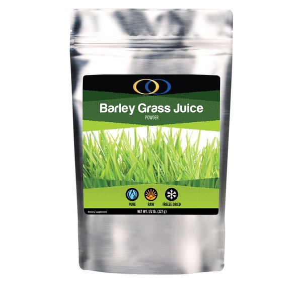 Optimally Organic Barley Grass Juice Powder - Freeze Dried - 1/2 Pound - Over 130 Servings - USA Grown - Raw & Bio-Active Supergreens - Vegan Health Supplement for Kids & Adults