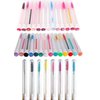 60 Pcs Colorful Lash Disposable Mascara Brushes Diamond Eyelash Spoolies Makeup Brush Mascara Wand in Sanitary Tube Lash Supplies