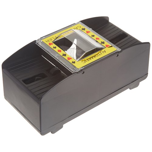 Brybelly Two Deck Automatic Card Shuffler - Battery-Operated Electric Shuffler - Great for Home & Tournament Use for Classic Poker & Trading Card Games