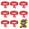 WANGDEFA 12 Pack Ninja Headbands - Ninja Party Favors, Decorations, Supplies for Halloween Birthday and Karate