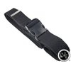 EMI 60" Cotton Gait Transfer Belt (Black, Plastic Buckle)