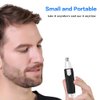 MOVOZIN Nose Hair Trimmer for Men and Women，Professional Painless Clean Nasal， Ear & Facial Hair Electric Trimmer，Battary-Operated Eyebrow Clipper，Dual Edge Blades for Easy Cleansing Black
