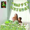 162Pcs Turtle Party Decorations - Cute Turtle Birthday Decorations Include Turtle Theme Plates, Napkins, Cups, Birthday Banner for Under the Sea Party Decoration Boys Girls Party Supplies, Serve 20