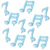 10PCS Music Note Balloons 16 Inch Music Themed Party Supplies Foil Aluminum Balloon Baby Shower Music Party Wedding Birthday Party Decoration Supplies(Light Blue)