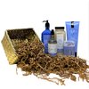 Aromatherapy SLEEP LAVENDER VANILLA Gold Woven Basket Gift Set - Includes Body Lotion, Body Cream, Cleansing Bar, Bubble Bath and Essential Oil Mist - Full Size