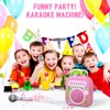 Dollox Kids Karaoke Machine with 2 Microphones, Portable Karaoke Speaker for Toddler, Mini Musical Toy Kid Singing Toys Christmas Birthday Gifts Family Home Party for 3 4 5 6 Year Old Girls Boys