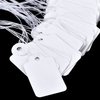 500 Pack White Marking Tags Jewelry Price Tags Hang Price Labels Display Tags with Hanging String