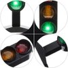 STOBOK Kids Traffic Light Signs Toy,Simulation Road Light Safety Traffic Maker Crosswalk Signal Model LED Traffic Stop Sign Light Lamp Toy Playset 2pcs