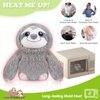 SuzziPad Microwavable Stuffed Animal, Heated Stuffed Animals Sloth Plush for Anxiety, Bedtime, Cuddle & Companion, Soreness & Pain Relief, Warmer Sloth Stuffed Animal, Sloth Gifts for Women, Gray