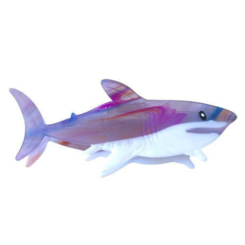 Novelty Big White Shark Hair Clip,Acetate Hair Clip,Big Claw Clip for Women,Purple, 1 Count (Pack of 1)