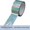 SICCOMA Self-Adhesive Holographic Reflective Tape Prism Tape Holographic Reflective Tape for Keep Birds Away, Craft Projects, DIY Art, Home, Daily Use (2 Inches by 55 Yard)