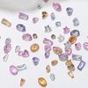 50 PCS Mixed Color Multi Shape Mini Nail Rhinestones Nail Charms,3D Heart Star Nail Design Nail Gems Nail Crystals Charms for Nails Shiny Zircon Nail Diamonds Nail Charm for Nail Art Nail Accessories