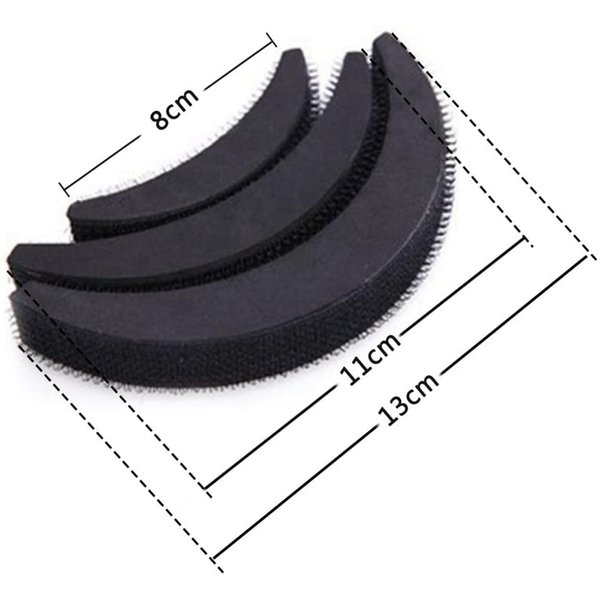 ANGGREK 3PCS Women's Hair Volumizing Base - DIY Bump Styling Clip Stick Bun Maker Insert Tool for Puffed Hairstyles